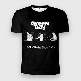 Мужская футболка 3D Slim с принтом Green Day At The Berkeley Square, KALX Radio в Тюмени, 100% полиэстер с улучшенными характеристиками | приталенный силуэт, круглая горловина, широкие плечи, сужается к линии бедра | american idiot | green day | альтернативный | билли джо армстронг | греен дай | грин дей | гриндей | группа | зелёный день | майк дёрнт | музыка | панк | поп | поппанк | рок | тре кул