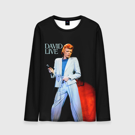 Мужской лонгслив 3D с принтом David Live   David Bowie в Курске, 100% полиэстер | длинные рукава, круглый вырез горловины, полуприлегающий силуэт | david bowie | альтернативный | арт | боуи | глэм | девид | джаз | дэвед | дэвид | музыка | музыкант | певец | поп | психоделический | рок | соул | хард | экспериментальный | электронная | эмбиент