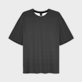 Мужская футболка oversize 3D с принтом чёрный карбоновый фон ,  |  | Тематика изображения на принте: абстракция | текстура | узор