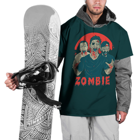 Накидка на куртку 3D с принтом Zombie в Санкт-Петербурге, 100% полиэстер |  | halloween | holiday | pumpkin | samayn | vampire | zombie | вампир | ведьма | вечеринка | день всех святых | зомби | карнавал | маскарад | мертвец | оборотень | привидение | самайн | светильник джека | страшный джек | труп