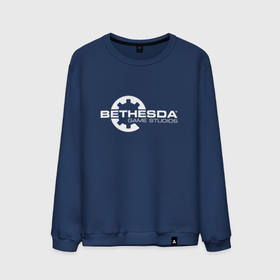 Мужской свитшот хлопок с принтом Bethesda logo в Белгороде, 100% хлопок |  | Тематика изображения на принте: bethesda | todd howard | бефезда | тод говард | тодд говард