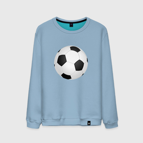 Мужской свитшот хлопок с принтом Футбольный мяч , 100% хлопок |  | мяч | мячи | мячик | мячики | футбол | футбольные | футбольный