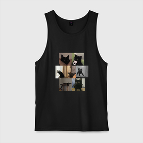 Мужская майка хлопок с принтом Сборник мемов с котами в Санкт-Петербурге, 100% хлопок |  | дизайн | кот | коты | необычное | прикол | сборник мемов с котами | черные коты | черный кот