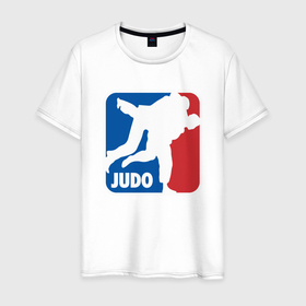 Мужская футболка хлопок с принтом Judo   Sport в Санкт-Петербурге, 100% хлопок | прямой крой, круглый вырез горловины, длина до линии бедер, слегка спущенное плечо. | fighter | japan | judo | mma | sport | ufc | warrior | боец | бой | воин | дзюдо | дзюдоист | единоборства | карате | поединок | спорт | спортсмен | чемпион | япония