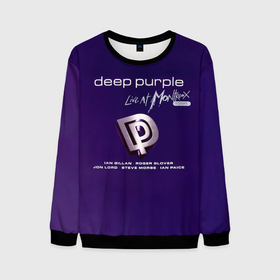Мужской свитшот 3D с принтом Deep Purple   Live at Montreux 1996 в Тюмени, 100% полиэстер с мягким внутренним слоем | круглый вырез горловины, мягкая резинка на манжетах и поясе, свободная посадка по фигуре | deep purple | альбом | гловер | группа | дееп | деп | ди | дип перпл | диперпл | дипперпл | иэн гиллан | иэн пэйс | лого | логотип | метал | морс | пепл | прогрессивный | психоделический | рок | символ | хард