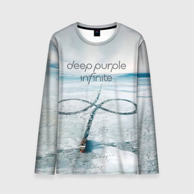 Мужской лонгслив 3D с принтом Infinite   Deep Purple в Санкт-Петербурге, 100% полиэстер | длинные рукава, круглый вырез горловины, полуприлегающий силуэт | deep purple | альбом | гловер | группа | дееп | деп | ди | дип перпл | диперпл | дипперпл | иэн гиллан | иэн пэйс | лого | логотип | метал | морс | пепл | прогрессивный | психоделический | рок | символ | хард
