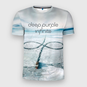 Мужская футболка 3D Slim с принтом Infinite   Deep Purple в Екатеринбурге, 100% полиэстер с улучшенными характеристиками | приталенный силуэт, круглая горловина, широкие плечи, сужается к линии бедра | Тематика изображения на принте: deep purple | альбом | гловер | группа | дееп | деп | ди | дип перпл | диперпл | дипперпл | иэн гиллан | иэн пэйс | лого | логотип | метал | морс | пепл | прогрессивный | психоделический | рок | символ | хард