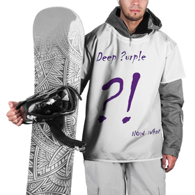 Накидка на куртку 3D с принтом Now What Deep Purple в Екатеринбурге, 100% полиэстер |  | deep purple | альбом | гловер | группа | дееп | деп | ди | дип перпл | диперпл | дипперпл | иэн гиллан | иэн пэйс | лого | логотип | метал | морс | пепл | прогрессивный | психоделический | рок | символ | хард