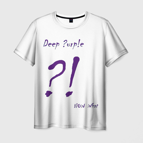 Мужская футболка 3D с принтом Now What Deep Purple , 100% полиэфир | прямой крой, круглый вырез горловины, длина до линии бедер | deep purple | альбом | гловер | группа | дееп | деп | ди | дип перпл | диперпл | дипперпл | иэн гиллан | иэн пэйс | лого | логотип | метал | морс | пепл | прогрессивный | психоделический | рок | символ | хард