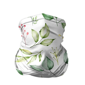 Бандана-труба 3D с принтом Herbalife в Тюмени, 100% полиэстер, ткань с особыми свойствами — Activecool | плотность 150‒180 г/м2; хорошо тянется, но сохраняет форму | зелень | лето | листья | осень | ягода