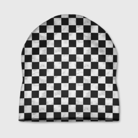 Шапка 3D с принтом Шахматист , 100% полиэстер | универсальный размер, печать по всей поверхности изделия | chess | игра | король | ладья | математика | пешка | ферзь | чёрно белые | шах и мат | шахматист | шахматная доска | шахматные фигуры | шахматы