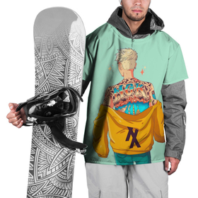 Накидка на куртку 3D с принтом МГК в Новосибирске, 100% полиэстер |  | hip hop | machine gun kelly | mgk | rap | rep | исполнители | исполнитель | колсон бэйкер | машин ган келли | музыка | реп