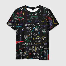 Мужская футболка 3D с принтом Математика | Функции в Екатеринбурге, 100% полиэфир | прямой крой, круглый вырез горловины, длина до линии бедер | formulas | math | science | алгебра | вуз | высшая математика | график | графики | дифференциальные уравнения | квадрат | корень квадратный | косинус | математика | наука | синус | студент | тригонометрия