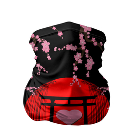 Бандана-труба 3D с принтом Сакура | Япония | Japan (Z) , 100% полиэстер, ткань с особыми свойствами — Activecool | плотность 150‒180 г/м2; хорошо тянется, но сохраняет форму | chery | flowers | japan | sakura | асихара но накацукуни | вишня | государство япония | ниппон | нихон | ооясимагуни | сакура | страна восходящего солнца | традиции | традиция | цветы | цветы сакуры | япония