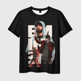 Мужская футболка 3D с принтом Marshall Mathers в Кировске, 100% полиэфир | прямой крой, круглый вырез горловины, длина до линии бедер | eminem | hip hop | rap | rep | исполнители | исполнитель | маршал мэтерс | музыка | реп | эминем | эминэм
