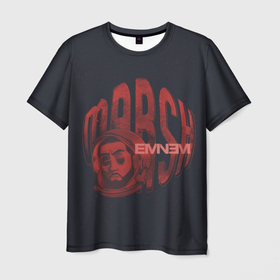 Мужская футболка 3D с принтом Marsh , 100% полиэфир | прямой крой, круглый вырез горловины, длина до линии бедер | eminem | hip hop | rap | rep | исполнители | исполнитель | маршал мэтерс | музыка | реп | эминем | эминэм