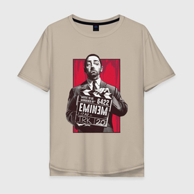 Мужская футболка хлопок Oversize с принтом And action в Белгороде, 100% хлопок | свободный крой, круглый ворот, “спинка” длиннее передней части | eminem | hip hop | rap | rep | исполнители | исполнитель | маршал мэтерс | музыка | реп | эминем | эминэм