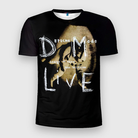 Мужская футболка 3D Slim с принтом Songs of Faith and Devotion Live   Depeche Mode в Курске, 100% полиэстер с улучшенными характеристиками | приталенный силуэт, круглая горловина, широкие плечи, сужается к линии бедра | depeche mode | альбом | альтернативный | вестник моды | группа | депеш мод | депешмод | дэйв гаан | индастриал | мартин гор | музыка | новая волна | рок | синти поп | электроник | энди флетчер