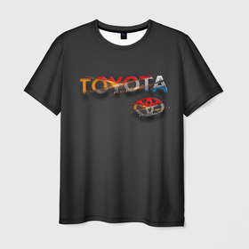 Мужская футболка 3D с принтом TOYOTA SHARDS в Белгороде, 100% полиэфир | прямой крой, круглый вырез горловины, длина до линии бедер | toyota | авто | автомобиль | логотип | машина | надпись | текстура | тоета