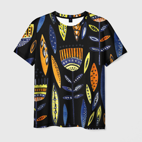 Мужская футболка 3D с принтом цветы фараона , 100% полиэфир | прямой крой, круглый вырез горловины, длина до линии бедер | история | креатив | мифология | раскопки | стебель | турист | фараон | цветы