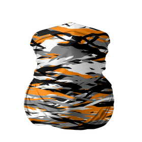 Бандана-труба 3D с принтом Тигровый камуфляж в Белгороде, 100% полиэстер, ткань с особыми свойствами — Activecool | плотность 150‒180 г/м2; хорошо тянется, но сохраняет форму | 2022 | tiger | камуфляж | милитари | паттерн | полосатый | полоски | полосы | тигр