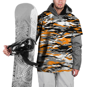 Накидка на куртку 3D с принтом Тигровый камуфляж в Новосибирске, 100% полиэстер |  | Тематика изображения на принте: 2022 | tiger | камуфляж | милитари | паттерн | полосатый | полоски | полосы | тигр