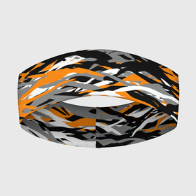 Повязка на голову 3D с принтом Тигровый камуфляж в Курске,  |  | 2022 | tiger | камуфляж | милитари | паттерн | полосатый | полоски | полосы | тигр