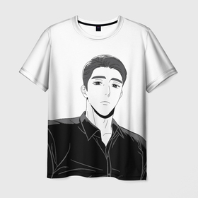 Мужская футболка 3D с принтом Ки Мён Де в Белгороде, 100% полиэфир | прямой крой, круглый вырез горловины, длина до линии бедер | bj alex | bj md | аниме | мд | менде | садист | сенен ай | стример