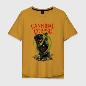 Мужская футболка хлопок Oversize с принтом Cannibal Corpse | Труп Каннибала в Кировске, 100% хлопок | свободный крой, круглый ворот, “спинка” длиннее передней части | Тематика изображения на принте: cannibal | cannibal corpse | corpse | death metal | deathgrind | алекс уэбстер | брутальный дэт метал | дэт метал | дэтграйнд | пол мазуркевич | роб барретт | труп каннибала