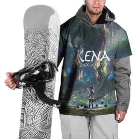 Накидка на куртку 3D с принтом Кена с тленышами , 100% полиэстер |  | Тематика изображения на принте: game | games | kena | kena bridge of spirits | игра | игры | кена | кена мост духов | тленыш | тленышы