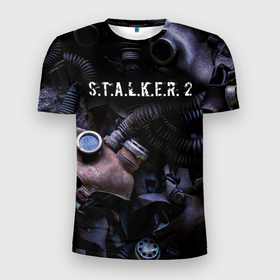 Мужская футболка 3D Slim с принтом S.T.A.L.K.E.R. 2 | С.Т.А.Л.К.Е.Р 2 в Екатеринбурге, 100% полиэстер с улучшенными характеристиками | приталенный силуэт, круглая горловина, широкие плечи, сужается к линии бедра | chernobyl | pripyat | s.t.a.l.k.e.r. 2 | shadow of chernobyl | stalker | stalker 2 | воля | меченый | припять | свобода | свобода воля | сталкер | сталкер 2 | тени чернобыля | чернобыль