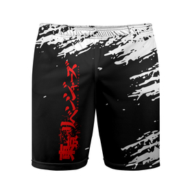Мужские шорты спортивные с принтом Токийские мстители ,  |  | tokyo revengers | аниме | такэмити ханагаки | токийские мстители