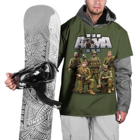 Накидка на куртку 3D с принтом Арма   Arma, военный симулятор в Кировске, 100% полиэстер |  | arma | arma tactics | army | khaki | machine | soldiers | tactical | war | автоматы | арма | армия | военный симулятор | война | оружие | симулятор | солдаты | стрелялки | тактические | хаки