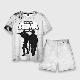 Мужской костюм с шортами 3D с принтом Arma   Арма,Tactical Simulator ,  |  | arma | arma tactics | army | machine | soldiers | tactical | war | автоматы | арма | армия | военный симулятор | война | оружие | симулятор | солдаты | стрелялки | тактические