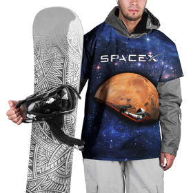 Накидка на куртку 3D с принтом Space X , 100% полиэстер |  | american | company | elon musk | manufacturer | space technology | space x | suborbital flight | автомобиль | американская | в космосе | илон маск | компания | космическая техника | космонавт | планета марс | производитель