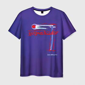 Мужская футболка 3D с принтом Deep Purple   Purpendicular в Новосибирске, 100% полиэфир | прямой крой, круглый вырез горловины, длина до линии бедер | deep purple | альбом | гловер | группа | дееп | деп | ди | дип перпл | диперпл | дипперпл | иэн гиллан | иэн пэйс | лого | логотип | метал | морс | пепл | прогрессивный | психоделический | рок | символ | хард