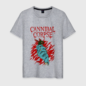 Мужская футболка хлопок с принтом Cannibal Corpse | Труп Каннибала , 100% хлопок | прямой крой, круглый вырез горловины, длина до линии бедер, слегка спущенное плечо. | Тематика изображения на принте: cannibal | cannibal corpse | corpse | death metal | deathgrind | алекс уэбстер | брутальный дэт метал | дэт метал | дэтграйнд | пол мазуркевич | роб барретт | труп каннибала