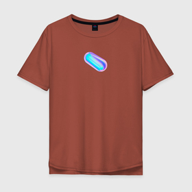 Мужская футболка хлопок Oversize с принтом GM   Oval в Белгороде, 100% хлопок | свободный крой, круглый ворот, “спинка” длиннее передней части | gm | neon | минимализм | неон | принты