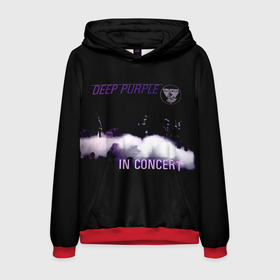Мужская толстовка 3D с принтом Live at Long Beach 1976   Deep Purple в Санкт-Петербурге, 100% полиэстер | двухслойный капюшон со шнурком для регулировки, мягкие манжеты на рукавах и по низу толстовки, спереди карман-кенгуру с мягким внутренним слоем. | deep purple | альбом | гловер | группа | дееп | деп | ди | дип перпл | диперпл | дипперпл | иэн гиллан | иэн пэйс | лого | логотип | метал | морс | пепл | прогрессивный | психоделический | рок | символ | хард