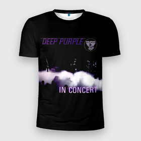 Мужская футболка 3D Slim с принтом Live at Long Beach 1976   Deep Purple в Новосибирске, 100% полиэстер с улучшенными характеристиками | приталенный силуэт, круглая горловина, широкие плечи, сужается к линии бедра | deep purple | альбом | гловер | группа | дееп | деп | ди | дип перпл | диперпл | дипперпл | иэн гиллан | иэн пэйс | лого | логотип | метал | морс | пепл | прогрессивный | психоделический | рок | символ | хард