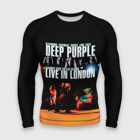 Мужской рашгард 3D с принтом Deep Purple  Live In London в Екатеринбурге,  |  | Тематика изображения на принте: deep purple | альбом | гловер | группа | дееп | деп | ди | дип перпл | диперпл | дипперпл | иэн гиллан | иэн пэйс | лого | логотип | метал | морс | пепл | прогрессивный | психоделический | рок | символ | хард