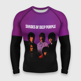 Мужской рашгард 3D с принтом Shades of Deep Purple в Екатеринбурге,  |  | Тематика изображения на принте: deep purple | альбом | гловер | группа | дееп | деп | ди | дип перпл | диперпл | дипперпл | иэн гиллан | иэн пэйс | лого | логотип | метал | морс | пепл | прогрессивный | психоделический | рок | символ | хард