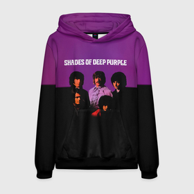 Мужская толстовка 3D с принтом Shades of Deep Purple в Санкт-Петербурге, 100% полиэстер | двухслойный капюшон со шнурком для регулировки, мягкие манжеты на рукавах и по низу толстовки, спереди карман-кенгуру с мягким внутренним слоем. | deep purple | альбом | гловер | группа | дееп | деп | ди | дип перпл | диперпл | дипперпл | иэн гиллан | иэн пэйс | лого | логотип | метал | морс | пепл | прогрессивный | психоделический | рок | символ | хард