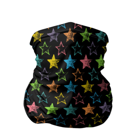 Бандана-труба 3D с принтом Парад звезд в Курске, 100% полиэстер, ткань с особыми свойствами — Activecool | плотность 150‒180 г/м2; хорошо тянется, но сохраняет форму | звезда | палитра | паттерн | планеты | созвездие