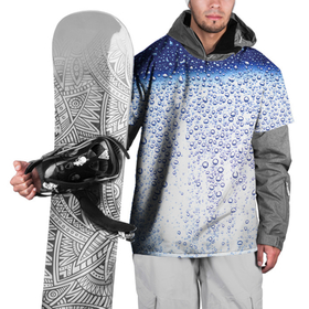 Накидка на куртку 3D с принтом После дождя в Новосибирске, 100% полиэстер |  | after rain | condensation | dew | drops | shine | wet | блеск | капли | конденсат | мокрое | после дождя | роса | стекло