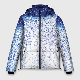 Мужская зимняя куртка 3D с принтом После дождя в Новосибирске, верх — 100% полиэстер; подкладка — 100% полиэстер; утеплитель — 100% полиэстер | длина ниже бедра, свободный силуэт Оверсайз. Есть воротник-стойка, отстегивающийся капюшон и ветрозащитная планка. 

Боковые карманы с листочкой на кнопках и внутренний карман на молнии. | after rain | condensation | dew | drops | shine | wet | блеск | капли | конденсат | мокрое | после дождя | роса | стекло