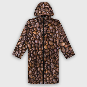 Дождевик унисекс 3D с принтом Кофемания в городе Новоалтайск,  |  | black | coffee | coffee beans | coffeemania | roasted | жареные | зерна | кофе | кофейные | кофемания | черные