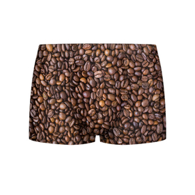 Мужские трусы 3D с принтом Кофемания в Курске, 50% хлопок, 50% полиэстер | классическая посадка, на поясе мягкая тканевая резинка | black | coffee | coffee beans | coffeemania | roasted | жареные | зерна | кофе | кофейные | кофемания | черные