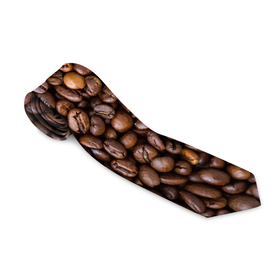 Галстук 3D с принтом Кофемания в Тюмени, 100% полиэстер | Длина 148 см; Плотность 150-180 г/м2 | black | coffee | coffee beans | coffeemania | roasted | жареные | зерна | кофе | кофейные | кофемания | черные