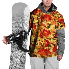 Накидка на куртку 3D с принтом Пицца с грибами , 100% полиэстер |  | baked | cheese | food | herbs | italian | mushrooms | onions | pizza | tomatoes | грибы | еда | запечённые | зелень | итальянская | лук | пицца | помидоры | сыр